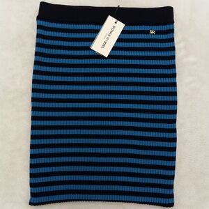 Sonia Rykiel Black and Blue Knit Skirt
